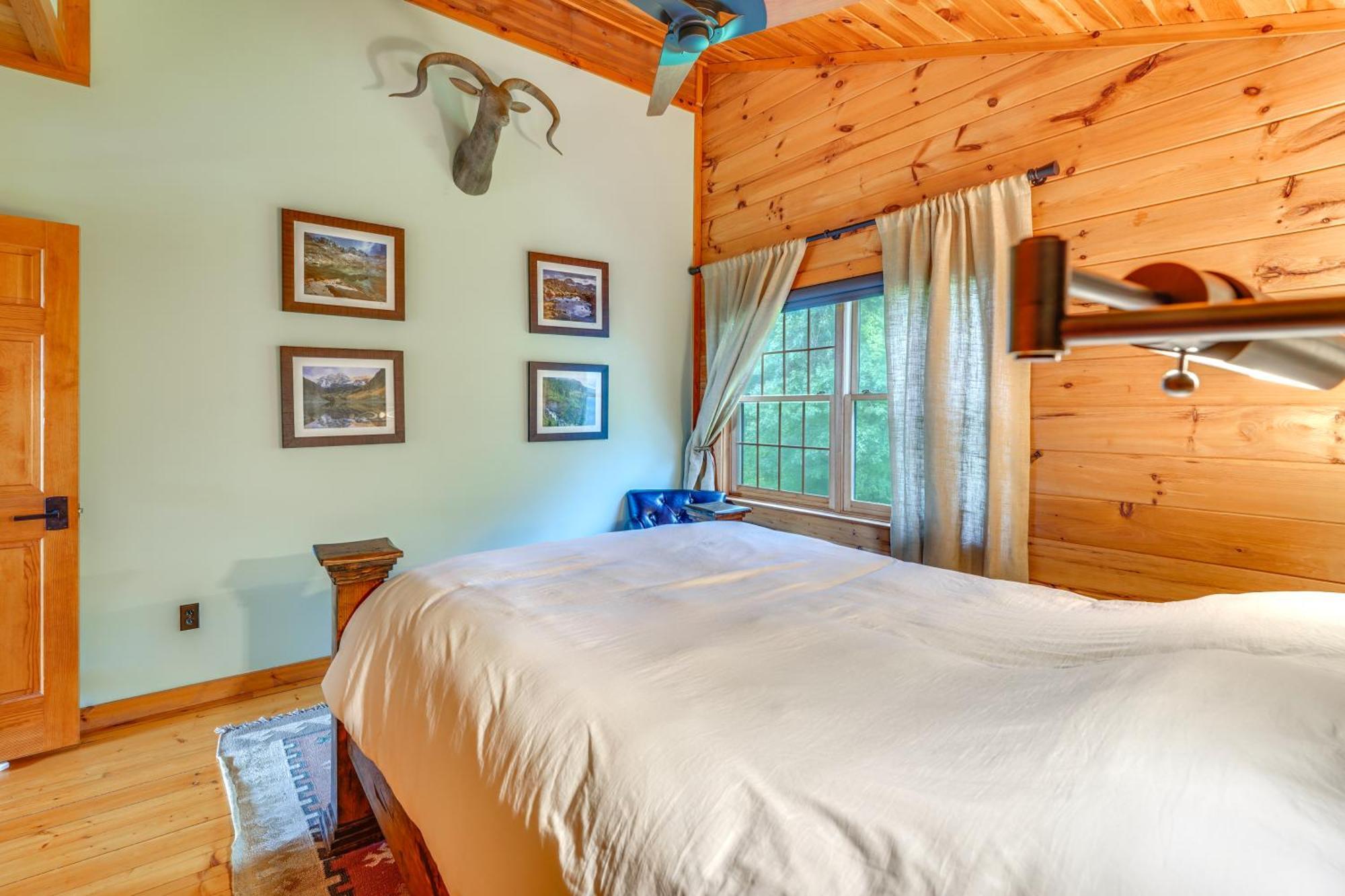 Luxury Log Cabin With Ev Charger And Mtn Views! Blairstown Exterior foto